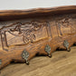 Coat Rack Vintage French Oak 6 Hooks Wall Shelf Carved Coat Hanger LOT 6550