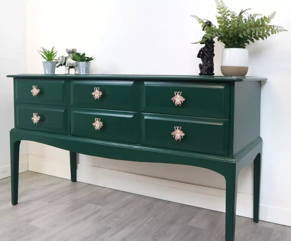Stag Minstrel 6 Drawer Console Table , Dressing Table Sideboard Chest Of Drawers