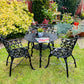 Black Vintage Love Seat Patio Set finished in Black