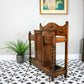 Oak Hall Stand Stick Stand with Drip Trays and Cupboard