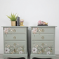 Stag minstrel green bedside tables