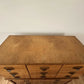 Vintage Pine 9 Drawer Apothecary Cabinet Antique Haberdashery Chest Brass Label Holders Industrial Storage Unit Mid Century Filing Drawers