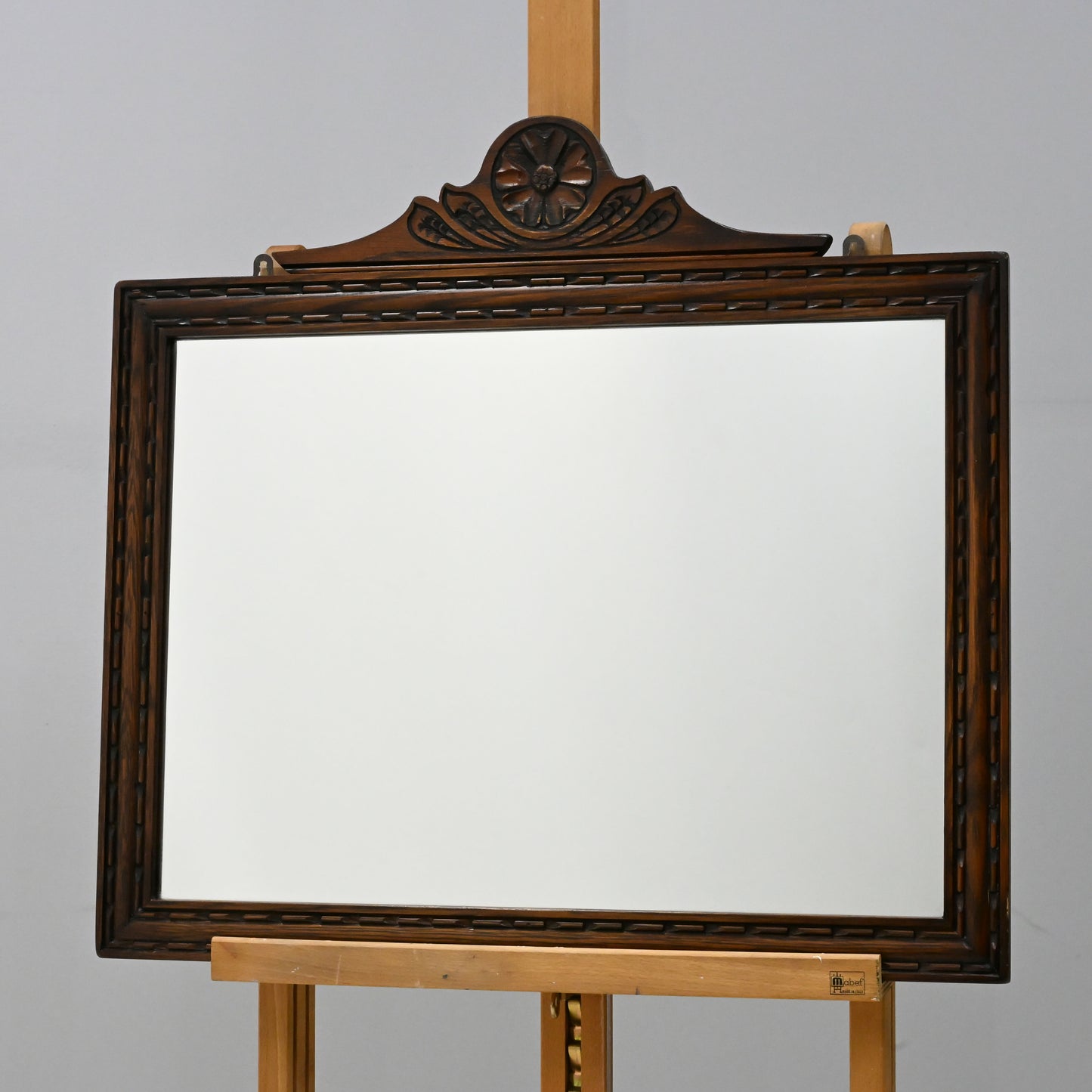 Old Charm Oak Framed Wall Mirror Heavy 69cm x 64cm Tudor Brown FREE Delivery. SBR9887/0912D