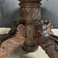 French Carved Oak Hunting Table