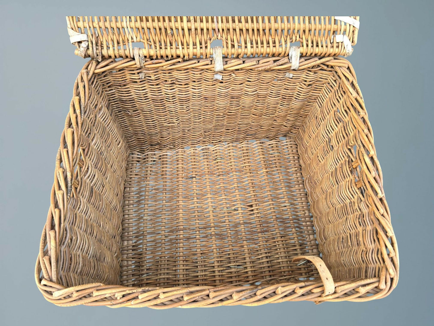 A Large Antique Wicker Log Basket