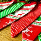 Handmade Christmas Bunting (Red & Green Nordic Style)