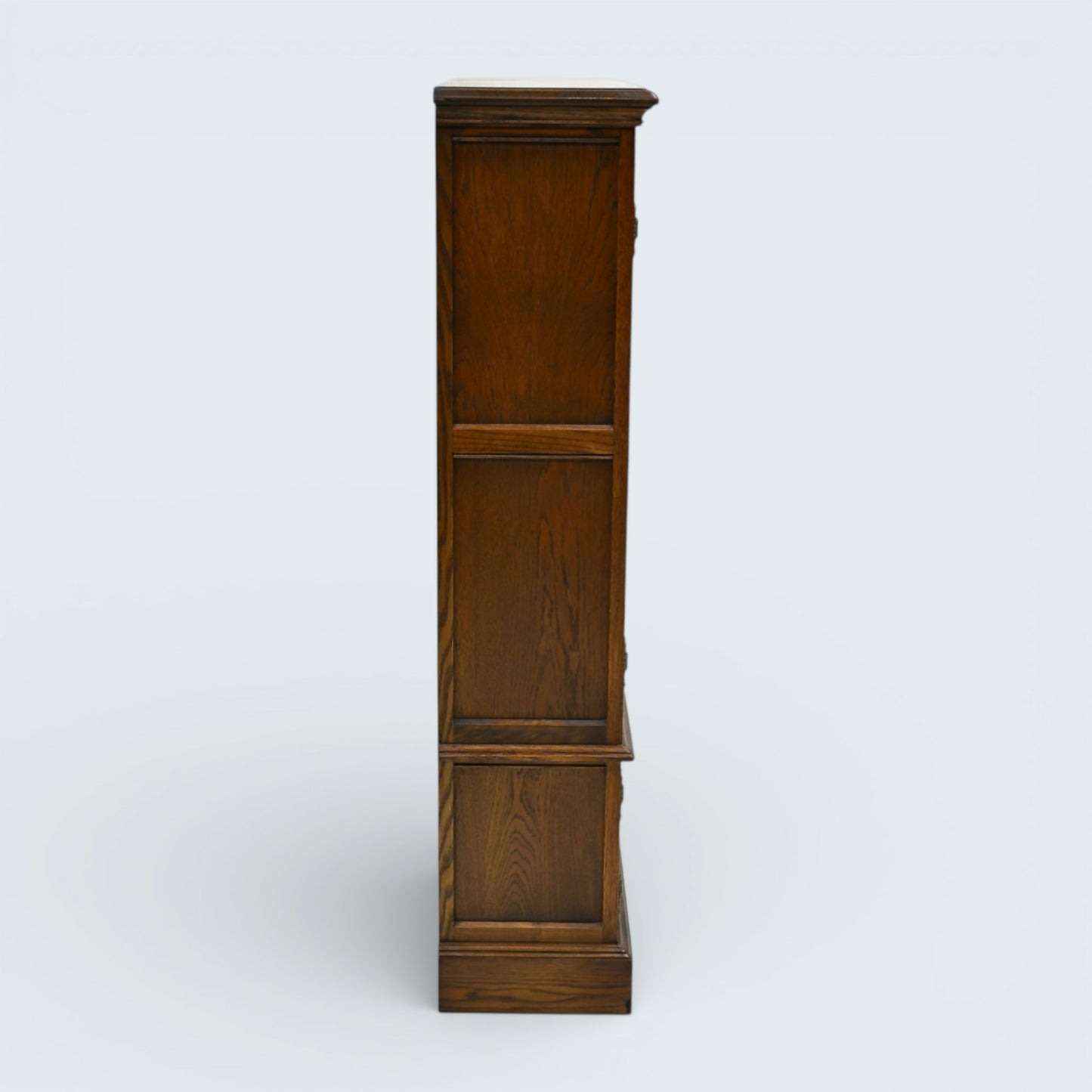 Old Charm Vintage Display Cabinet Bookcase 2 Shelves Carvings FREE UK Delivery