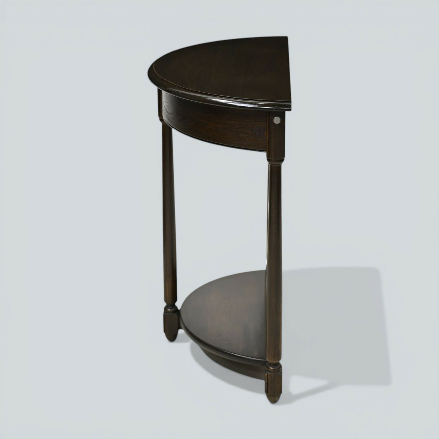 Ercol Half Moon Hall Table Demilune 2 Tier Traditional Dark FREE UK Delivery*