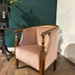 Vintage Oak Tub Arm Chair2