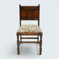 6 Old Charm Style Dining Chairs Upholstered Drop On Tudor Seats FREE UK Delivery