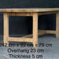 Large Normandy Oak Farmhouse Dining Table