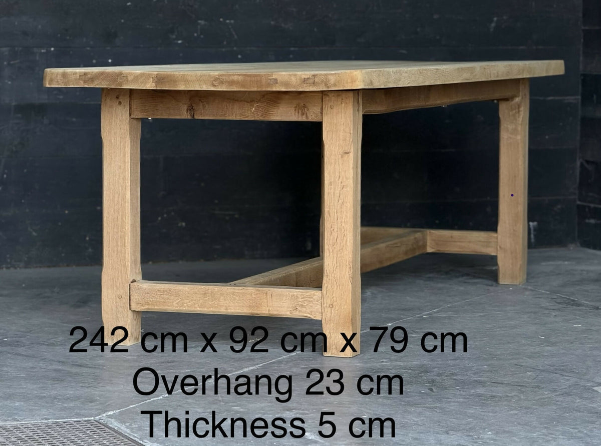 Large Normandy Oak Farmhouse Dining Table