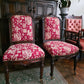 Antique 19th century Victorian set of two oak dining / side chairs, exceptional and highly decorative expertly crafted and of the finest quality.