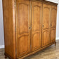Wardrobe Vintage French Louis XVI Style Four Door Carved Armoire LOT 6079