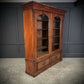 Vintage Victorian Mahogany Glazed Bookcase