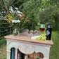 Solid pine wine rack