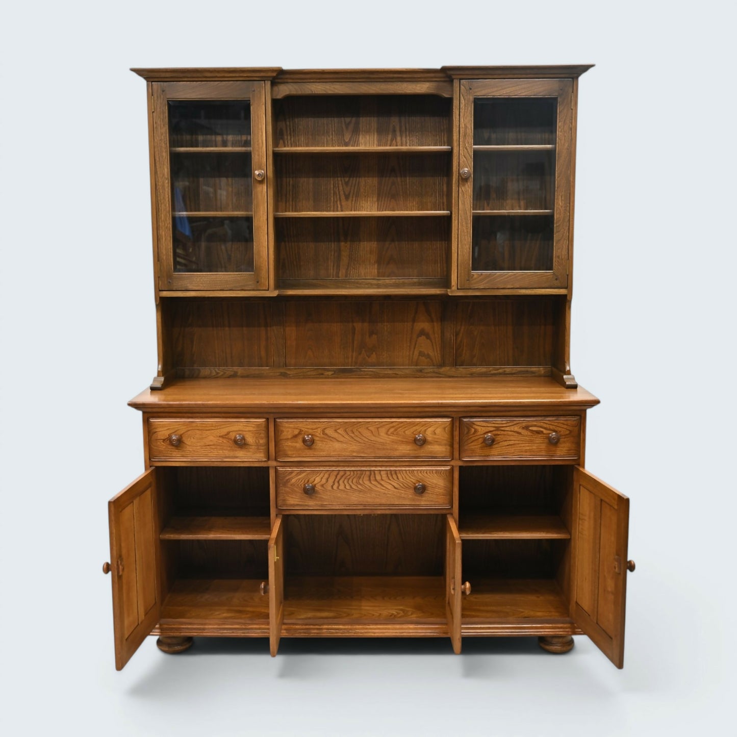 Ercol Canterbury Dresser Sideboard Display Golden Dawn 2 Piece FREE UK Delivery*