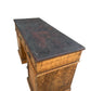 Vintage Burr Walnut and Slate writing office pedestal desk