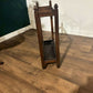 Vintage Oak Stick Stand With Drip Trayb