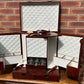 Superb Quality Hand Crafted Antique Style Leather Campaign Portable Drinks cabinet bar
