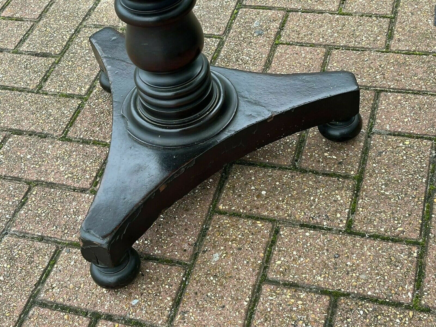 Victorian Vintage Mahogany Tilt Top Lamp Table, Side Table