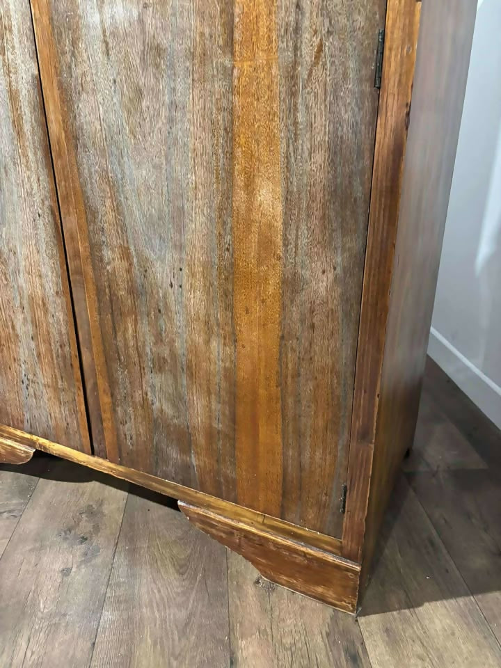 Vintage 1950's Walnut Two Door Wardrobe