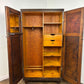 Vintage Oak Fitted Gentleman’s Wardrobe – Original Labelled Interior