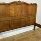 Bed Vintage French Louis XVI Double Bed Frame Oak Carved Headboard LOT 6408