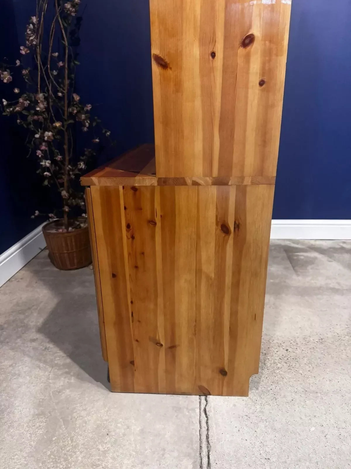Vintage Pine Dresser Welsh Doors Sideboard Cupboard Cabinet Bookshelf Kitchen