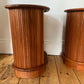 Danish Retro Teak Bedside Cabinets By Dyrlund W Tambour Doors