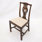 2 Oak Georgian Dining Hall Bedroom Chairs Drop In Seat FREE UK Delivery. SBR9572/1909D