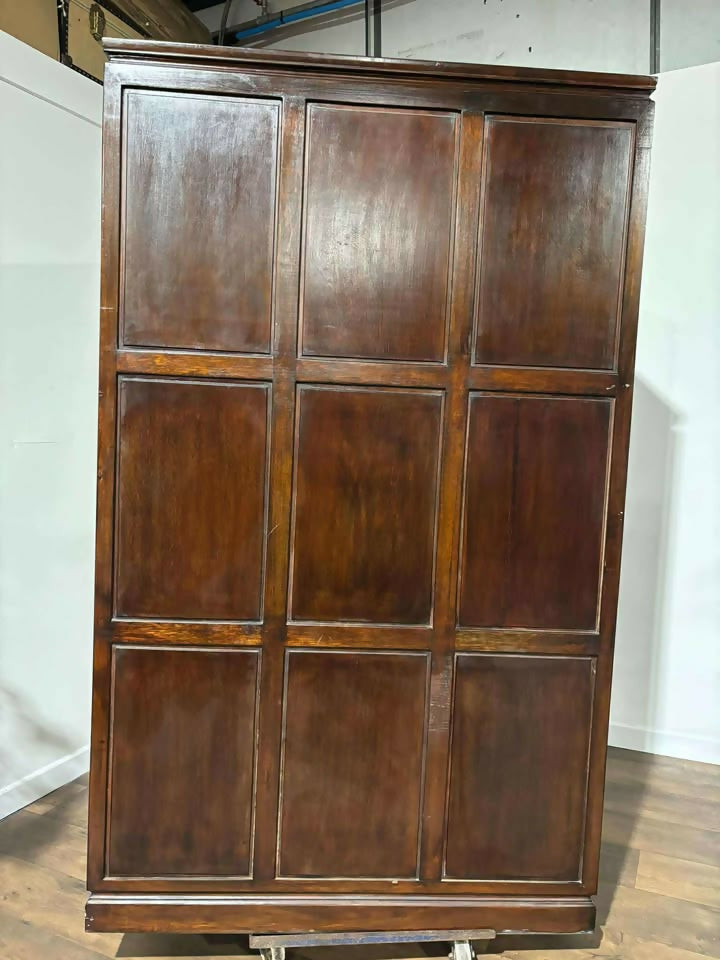 Oriental Style Two Door Mahogany Wardrobe