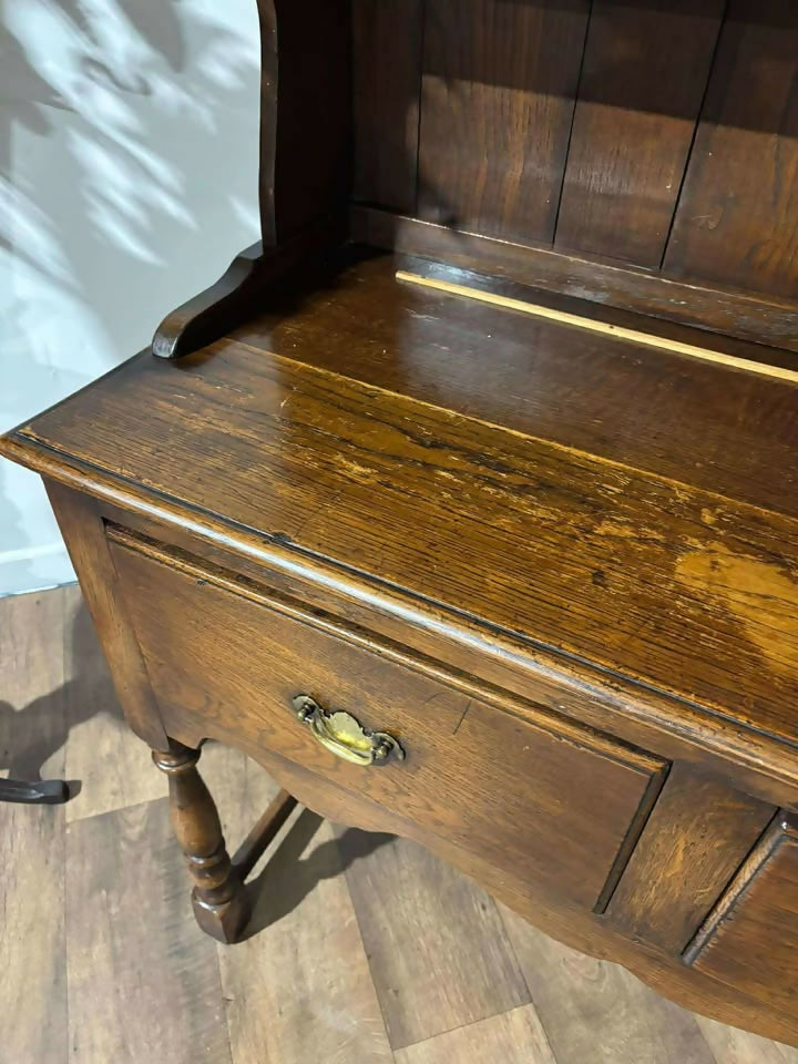 Vintage Oak Dresser on Turned Supports