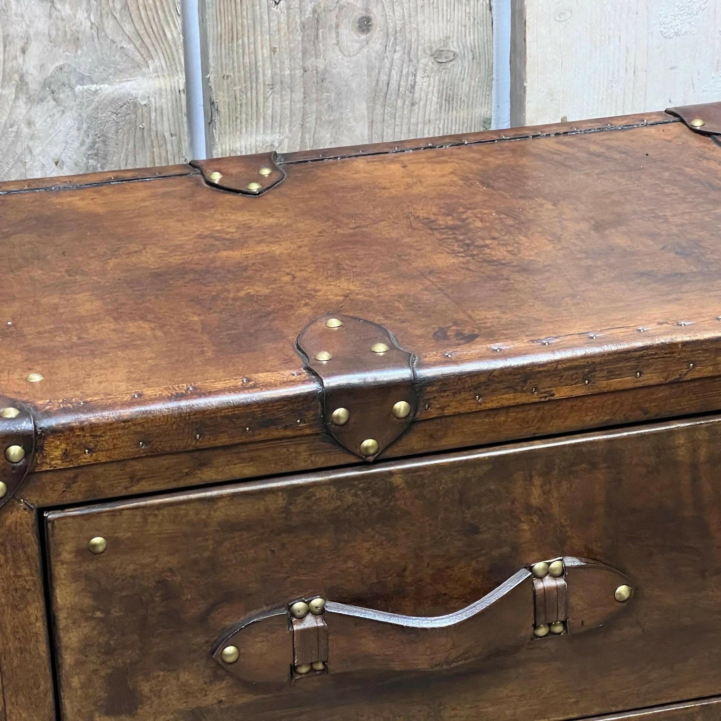 Bespoke hand dyed tailored luxury tv unit