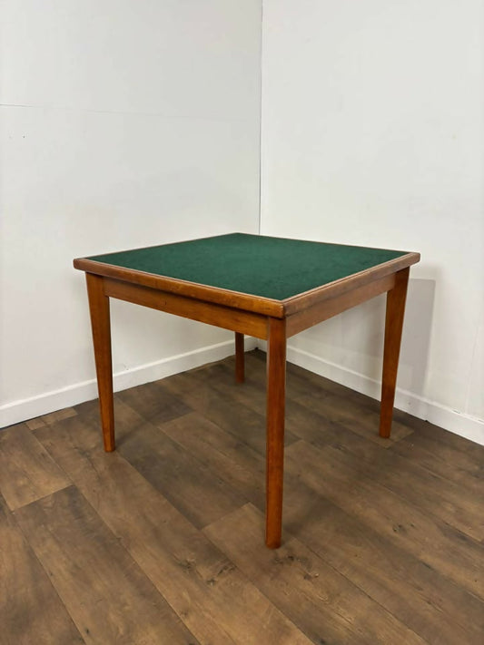 BRDR Furbo Danish Mid Century Teak Games Table – Reversible Top