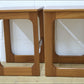 Vintage Bedside Table Set Of 2 Pair McIntosh Teak Mid Century Danish Design