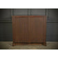 Vintage Victorian Glazed Figured Walnut Bookcase Display Cabinet