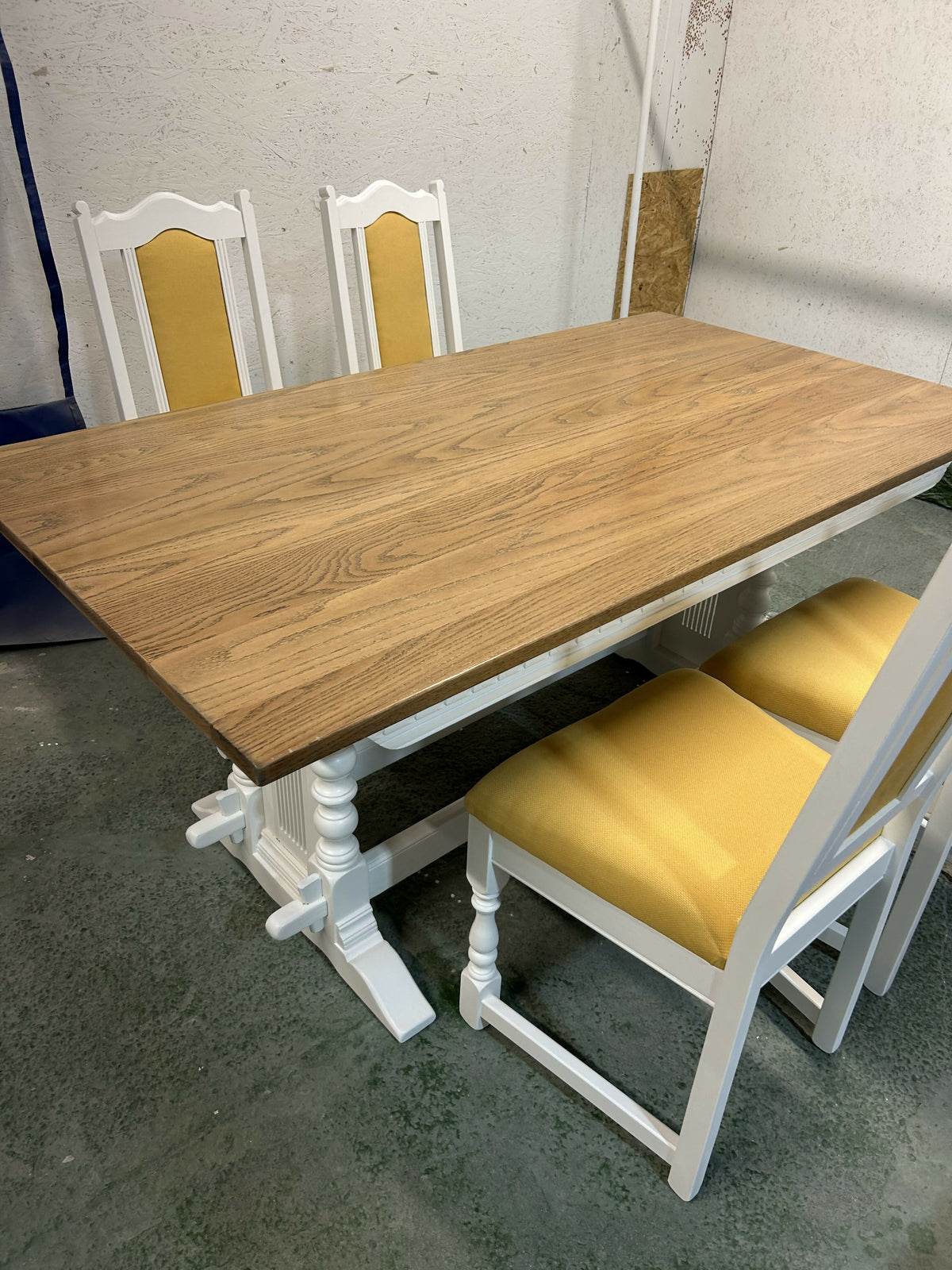 Vintage Oak table and 4 chairs