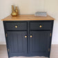 Now Sold Pine cupboard sideboard with drawers