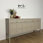 Refinished Large Neutral Vintage Nathan Sideboard with drinks cabinet - beige, cream, cocktail cabinet, tv stand, media unit, retro nude