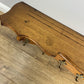 Coat Rack Vintage French Oak 7 Brass Hooks Wall Shelf Coat Hanger LOT 6553