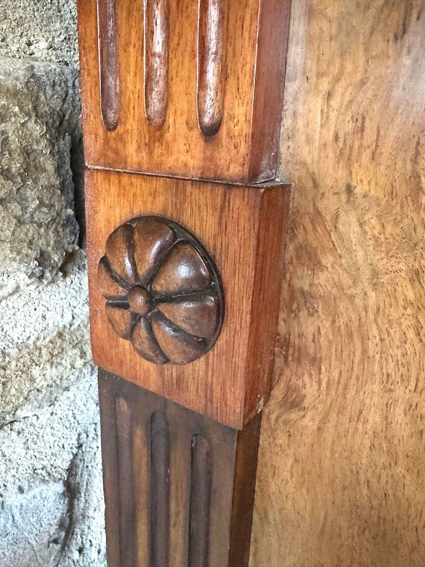 A Good Large Victorian Carved and Figured Walnut Overmantel Mirror