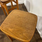 Mid-Century Set of Four Oak Stools