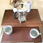 Vintage Upcycled Solid Oak Tudor Style Nesting Tables