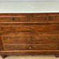 Chest of Drawers Antique French Walnut Marble Top 5 Drawers Cabinet LOT 6349
