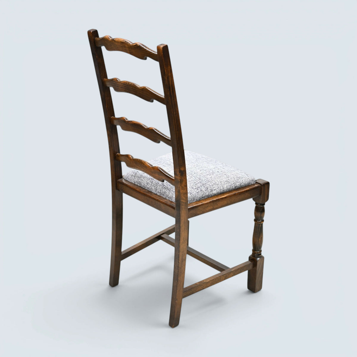 4 Webber Ladderback Dining Chairs with Grey Cushion Pads FREE UK Delivery*