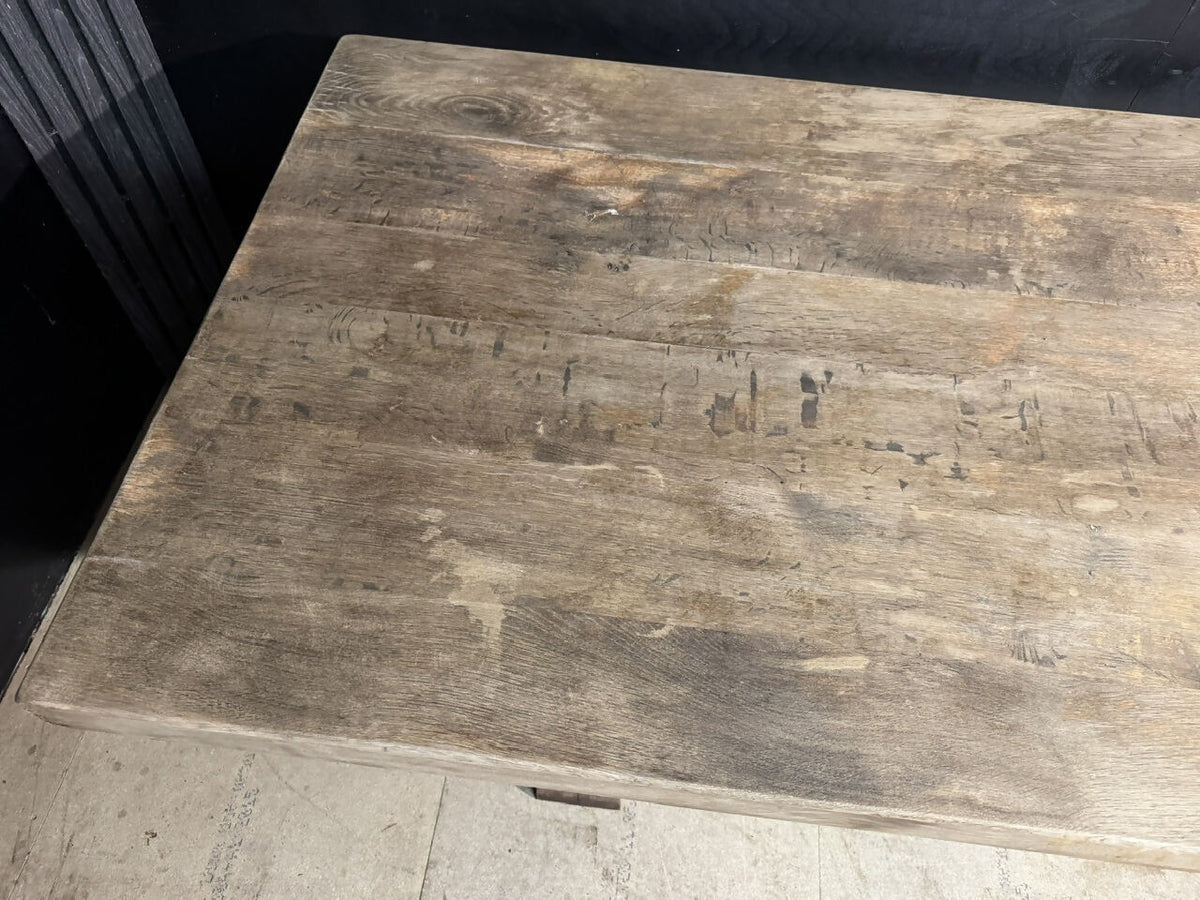 Incredible Huge 3.2 x 1 Meter Oak Farmhouse Dining Table