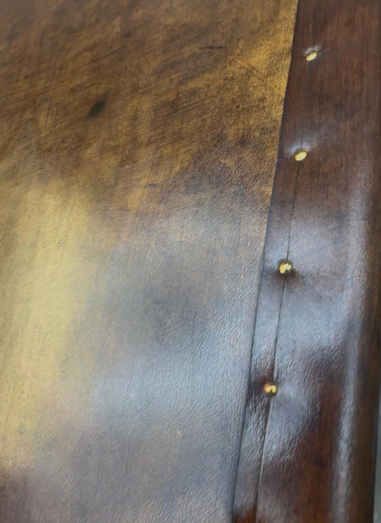 English handmade vintage luxury leather drawer chest - London tan
