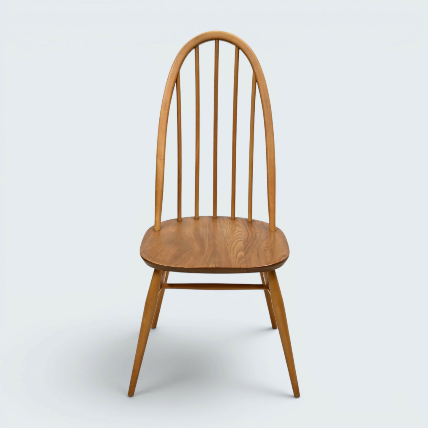 6 Ercol Dining Chairs Windsor Quaker Light Finish Vintage 1970s FREE UK Delivery