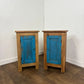 Pair of Reclaimed Indian Wood Bedside Cabinets